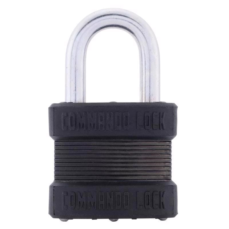 Commando Lock CL1300 1-5/8 in. H X 1-3/4 in. W X 1-1/4 in. L Laminated Steel Dual Ball Bearing Locking Padl