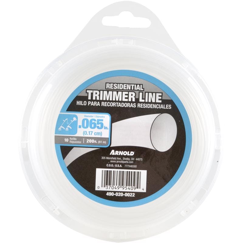 Arnold 490-020-0022 Residential Grade 0.065 in. D X 200 ft. L Trimmer Line