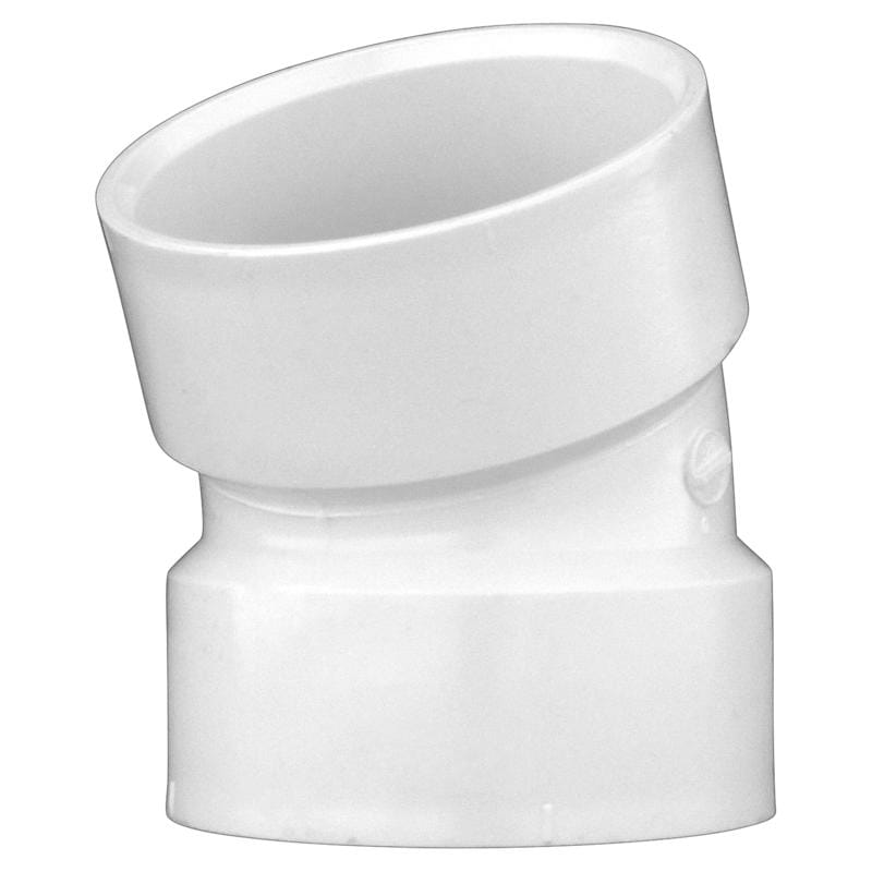Charlotte Pipe PVC003240800 Schedule 40 2 in. Hub X 2 in. D Hub PVC Elbow 1 pk