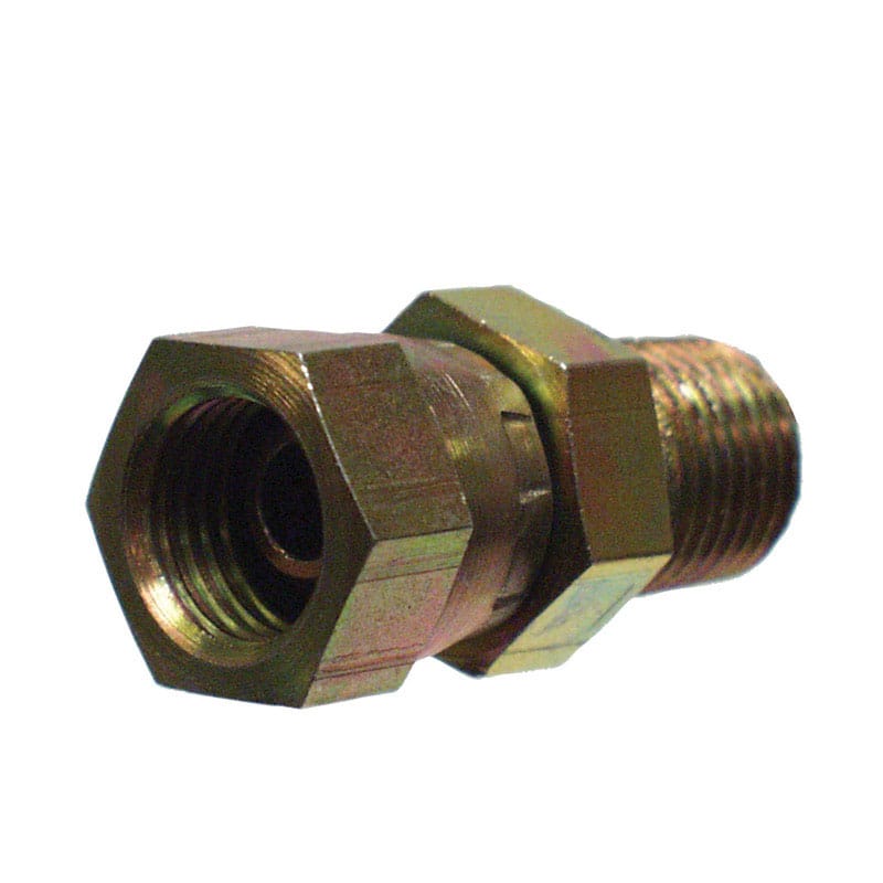 Apache 39004225 Steel 1/4 in. D X 3/8 in. D Hydraulic Adapter 1 pk