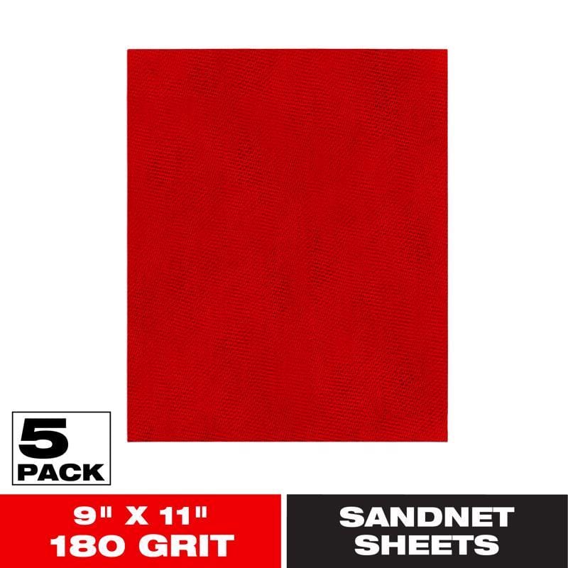 Diablo DND911180H05G SandNet 11 in. L X 9 in. W 180 Grit Ceramic Sanding Sheet 5 pk