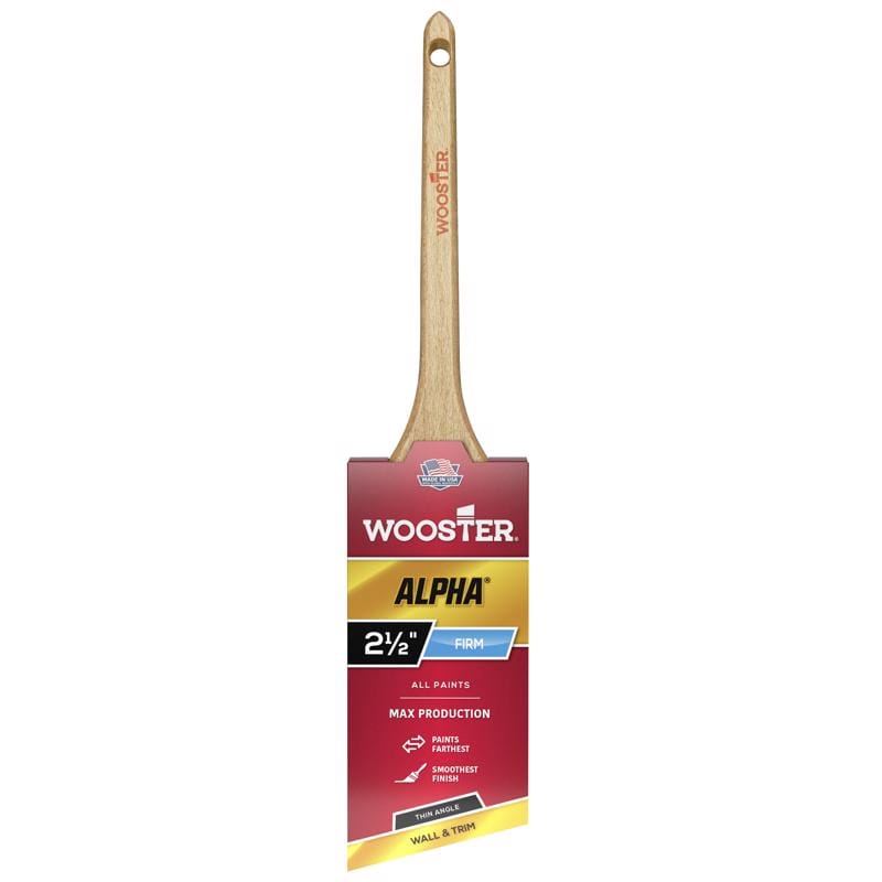 Wooster 4230-2 1/2 Alpha 2-1/2 in. Firm Thin Angle Paint Brush