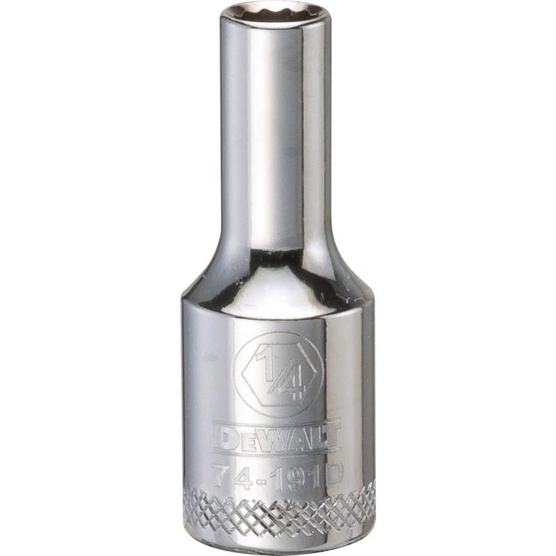Dewalt DWMT74191OSP 1/4 in. X 3/8 in. drive SAE 12 Point Deep Socket 1 pc