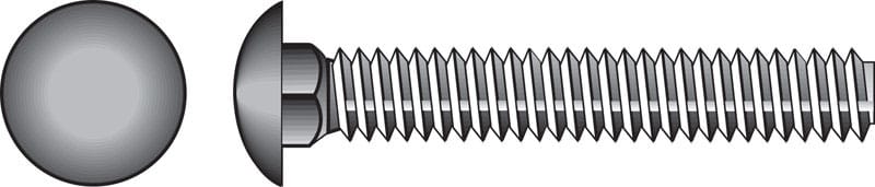 Hillman 0832530 1/4 in. X 3-1/2 in. L Stainless Steel Carriage Bolt 25 pk