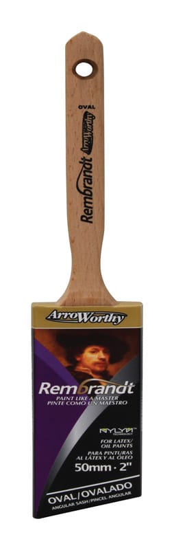 ArroWorthy 6420 0200 Rembrandt 2 in. Semi-Oval Angle Paint Brush