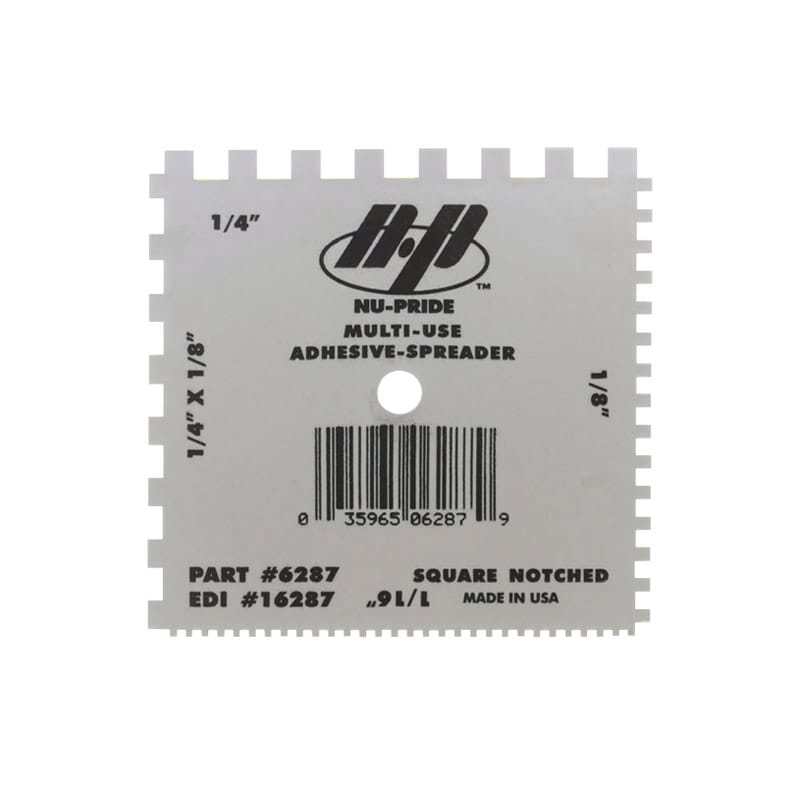 Marshalltown 6287 QLT 4 in. W X 4 in. L Plastic Square Notched Spreader