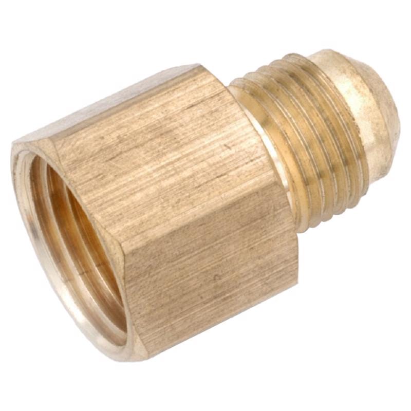 Anderson Metals 754046-0612AH 3/4 in. FIP in. X 3/8 in. D Flare Brass Coupling