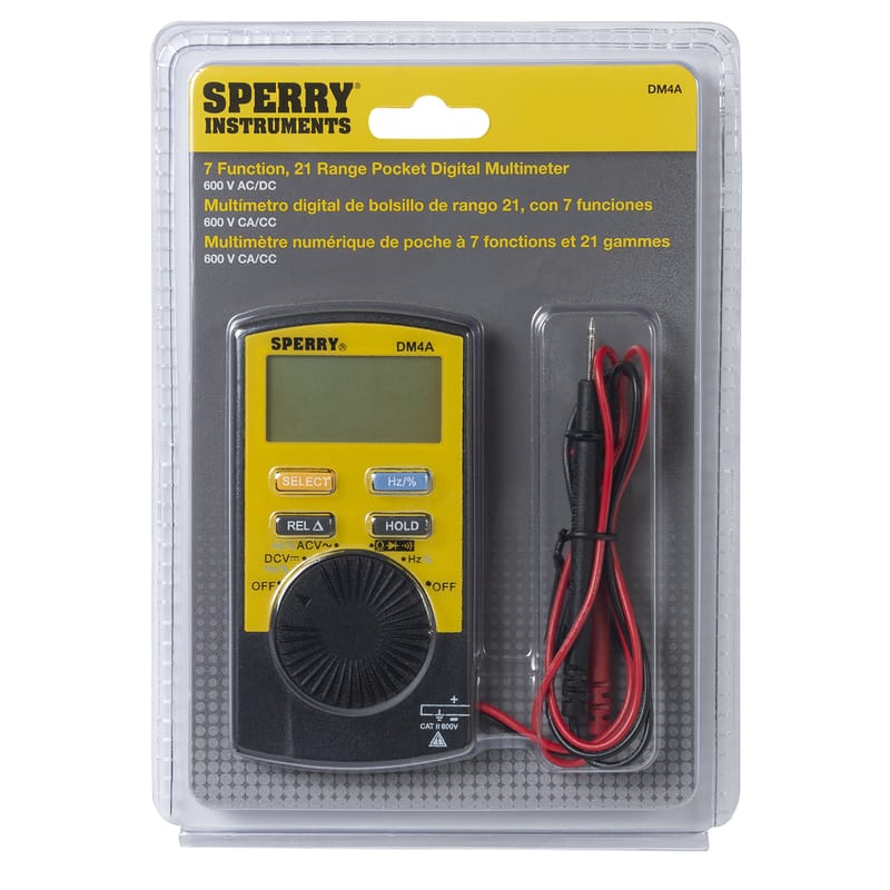 Sperry DM4A 200mV/2/20/200/1000 VAC/VDC V Digital Multimeter