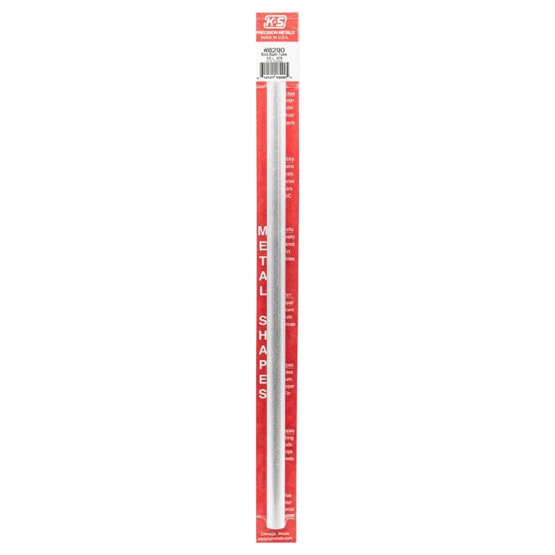 K&S 8290 1/2 in. D X 1 ft. L Round Aluminum Tube
