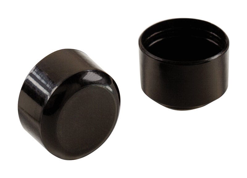 Shepherd Hardware 9114 Plastic Leg Tip Black Round 1 in. W 4 pk