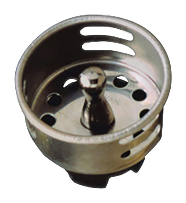 Plumb Pak PP820-29 Jr. Duo 2-9/16 in. D Brushed Silver Stainless Steel Strainer Basket