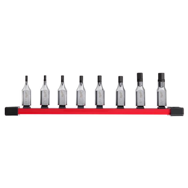 Milwaukee 48-22-9542 3/8 in. drive SAE 6 Point Hex Bit Socket Set 8 pc