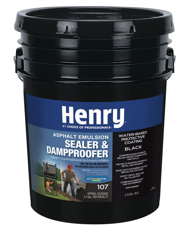 Henry HE107571 Black Asphalt Roof And Foundation Coating 4.75 gal