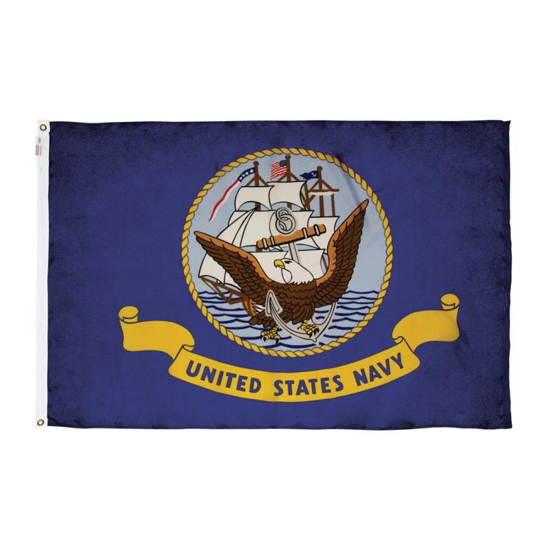Valley Forge BTUSNV3 Navy Military Flag 3 ft. W X 5 ft. L