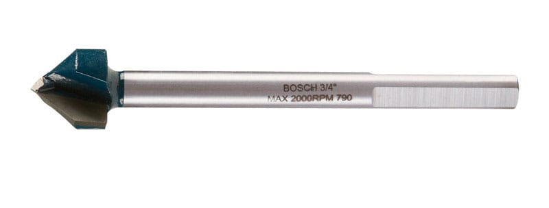 Bosch GT800 3/4 in. X 4 in. L Carbide Tipped Glass and Tile Bit 3-Flat Shank 1 pc