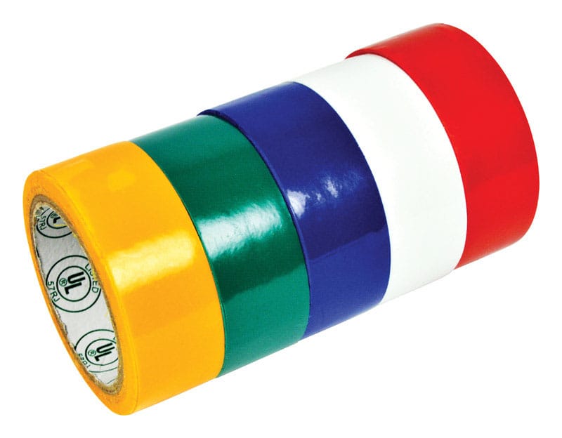 Gardner Bender GTPR-575 3/4 in. W X 12 ft. L Assorted PVC Electrical Tape
