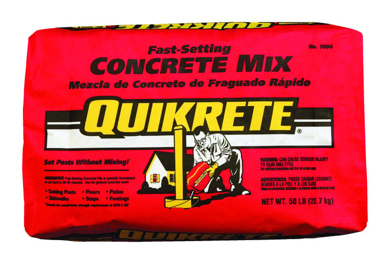 Quikrete 100450 Fast Setting Concrete Mix 50 lb Gray