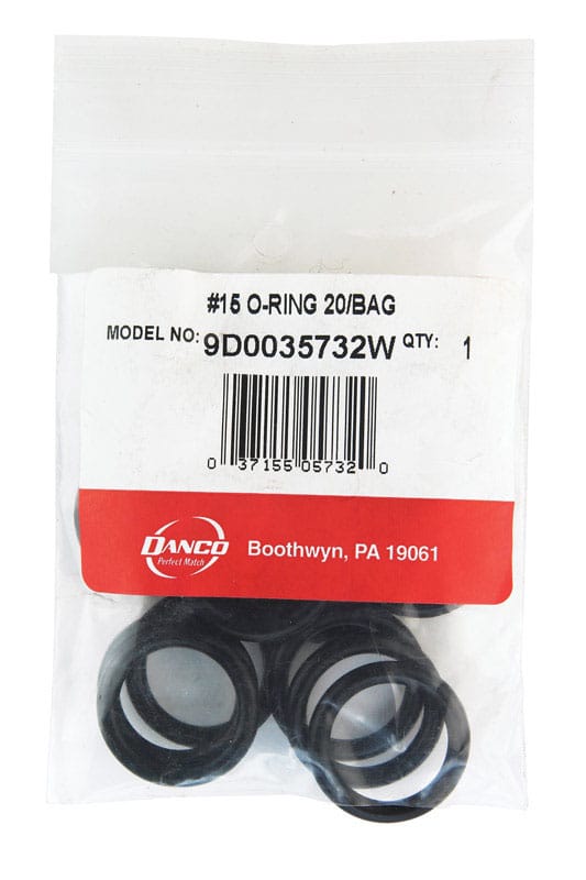 Danco 35732W 1 in. D X 3/4 in. D #15 Rubber O-Ring 20 pk