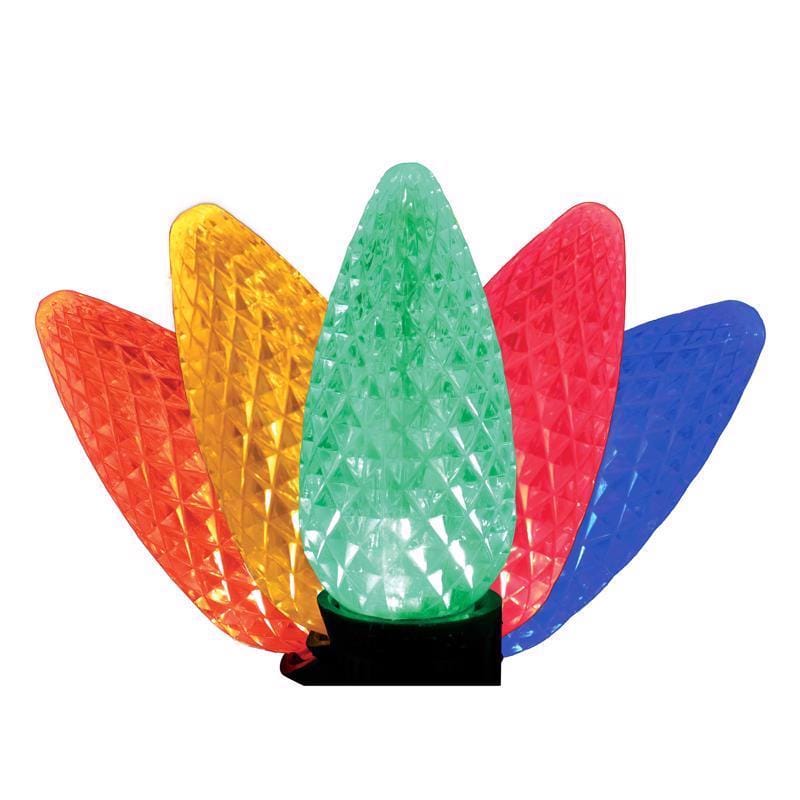 Holiday Bright Lights 04-02014A LED PS C9 Multicolored 25 ct Christmas Light Bulbs