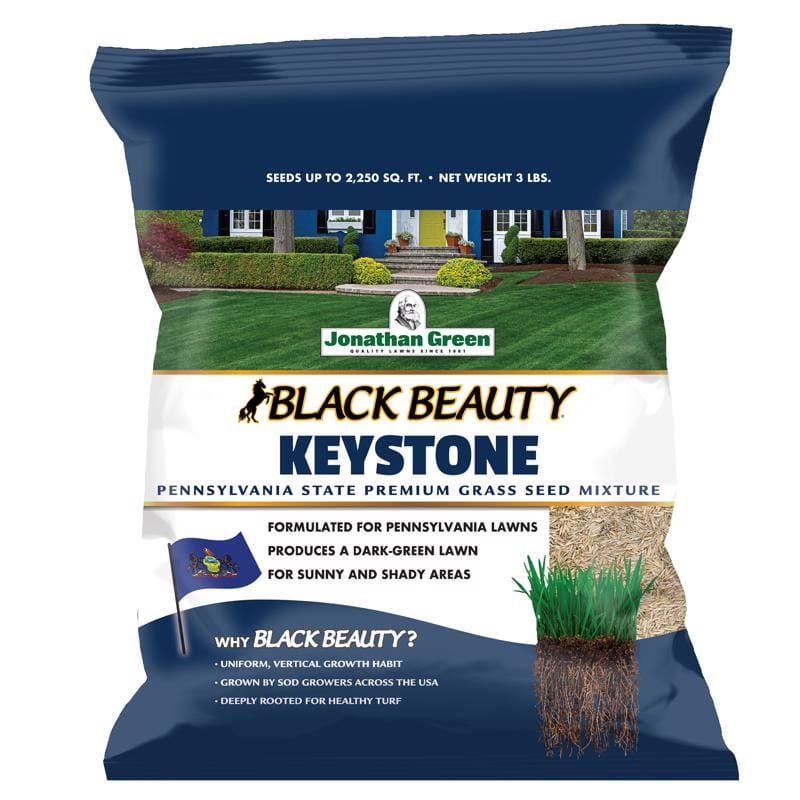 Jonathan Green 10359 Black Beauty Keystone All Grasses Sun or Shade Grass Seed 3 lb