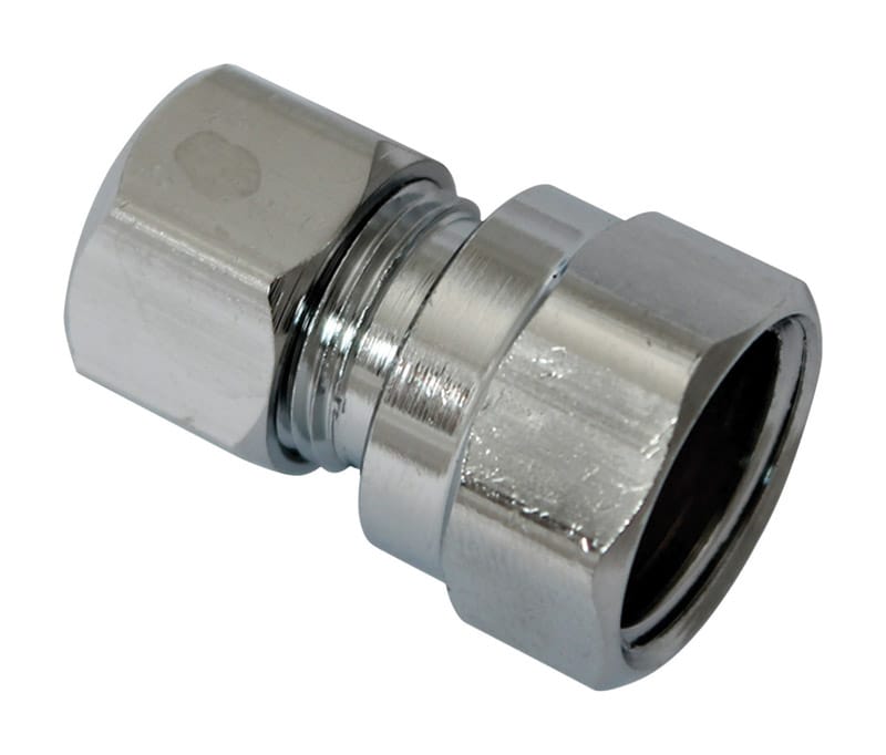 Plumb Pak PP71PCLF 3/8 in. FIP X 3/8 in. D Compression Brass Straight Connector