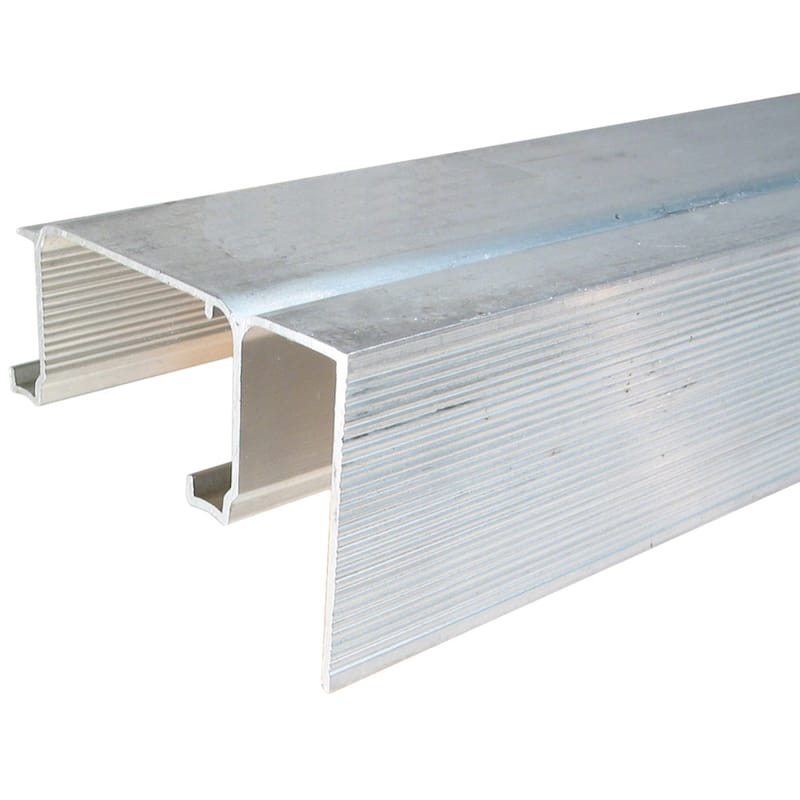 Johnson Hardware 2200F060 60 in. L Mill Silver Aluminum By-Pass Fascia Track 1 pk