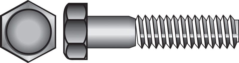 Hillman 190258 7/16 in. D X 2-1/2 in. L Zinc Plated Steel Hex Bolt 50 pk