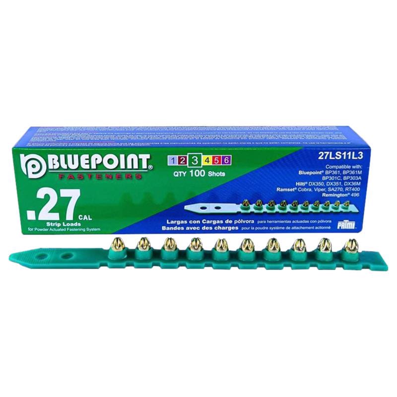 BLUE Point 27LS11L3 0.27 in. D X 7 in. L Plastic Strip Head Strip Loads 100 pk
