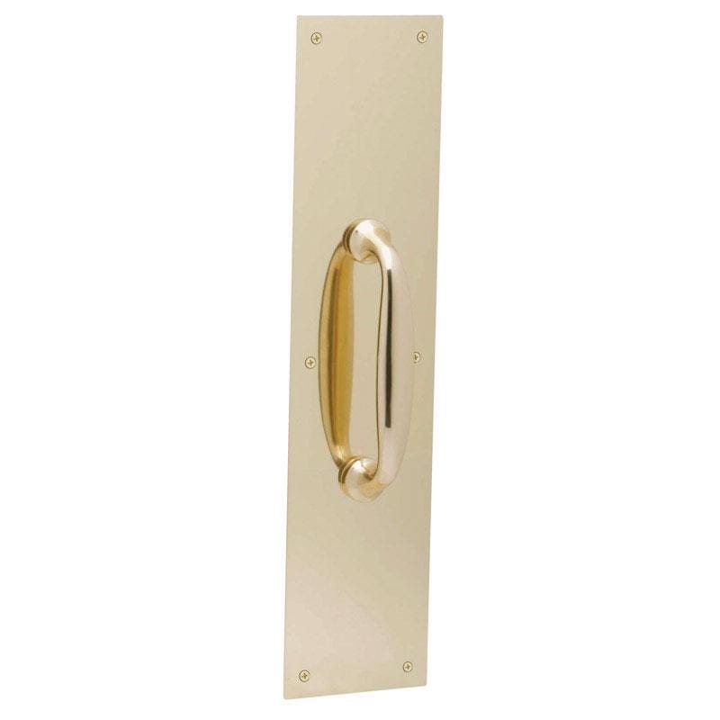 H.B. Ives SC83115B335X15G 15 in. L Bright Brass Brass Pull Plate