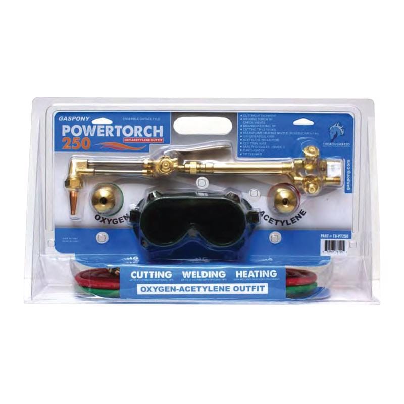Thoroughbred TBH PT250 GasPony PowerTorch 250 Torch Kit 11 pc Oxy-Acetylene