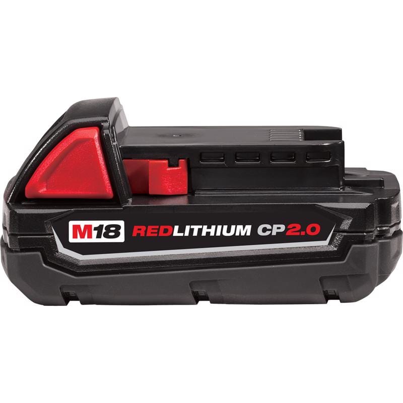 Milwaukee 48-11-1820 M18 RedLithium CP 2 Ah Lithium-Ion Compact Battery 1 pc