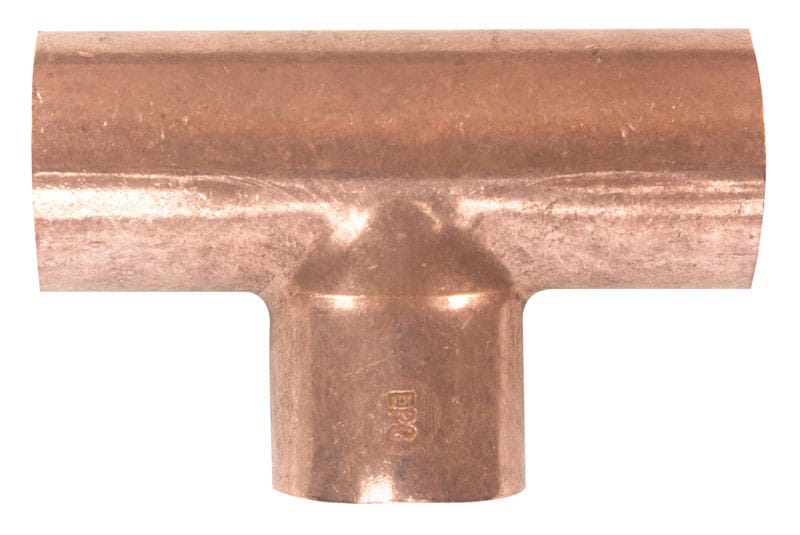Nibco W01640J 1/2 in. Sweat X 1/2 in. D Sweat Copper Tee 10 pk