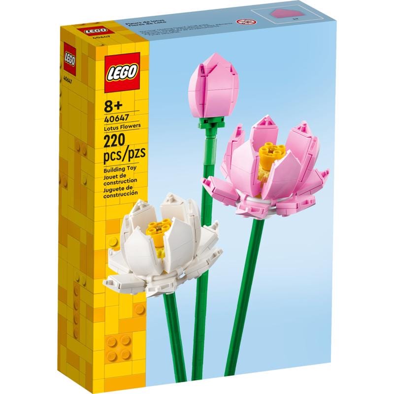Lego 40647 Botanicals Lotus Flower Building Set Multicolored 220 pc