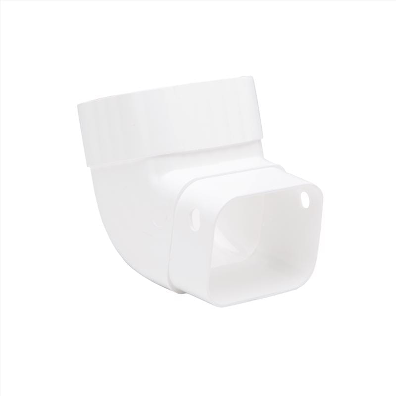 Amerimax M0627HP 4.25 in. H X 3.25 in. W X 4.25 in. L White Vinyl K Gutter Elbow