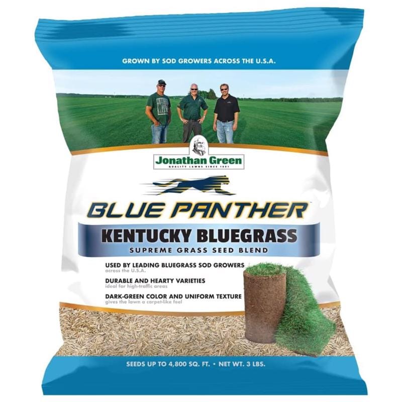 Jonathan Green 11970 Blue Panther Kentucky Bluegrass Partial Shade/Sun Grass Seed 3 lb