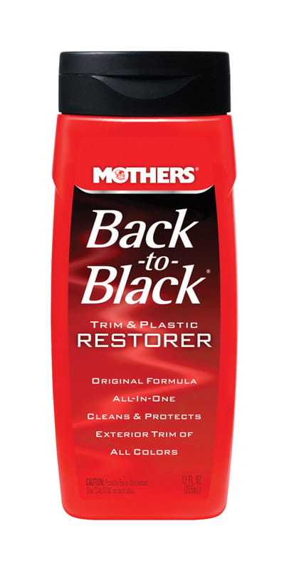 Mothers 06112 Back-To-Black Plastic and Trim Restorer Liquid 12 oz