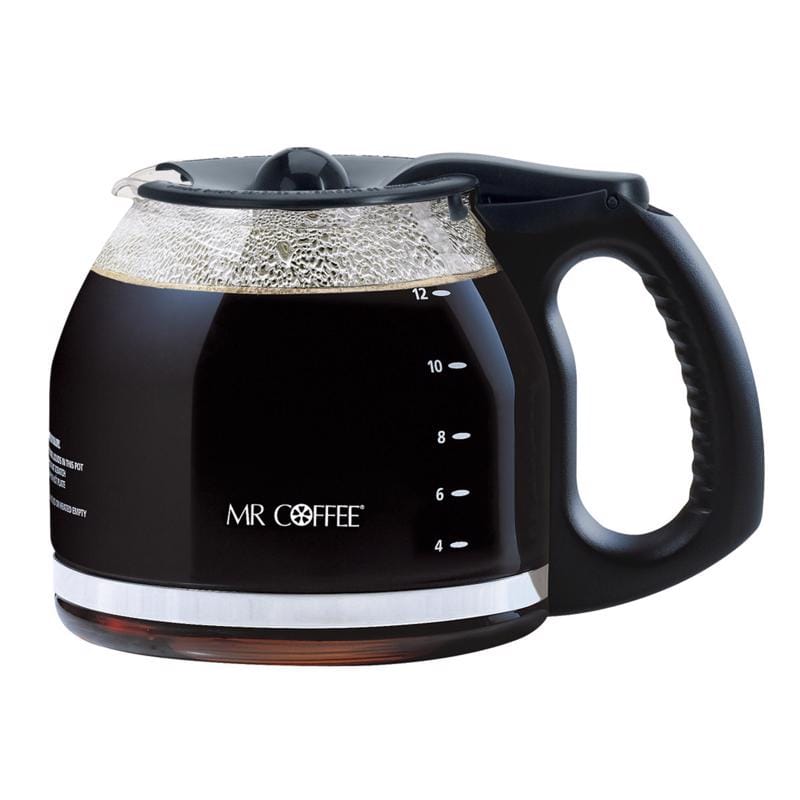 MR. Coffee PLD12RB4 Black Glass Carafe