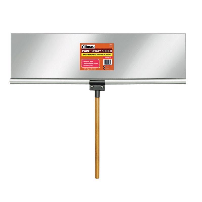Allway SS36 9 in. W X 36 in. L Gray Aluminum Paint Spray Shield