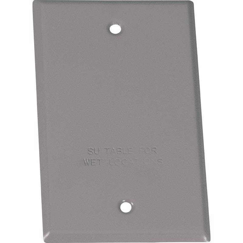 Sigma Engineered Solutions 14240 Rectangle Stamped Steel 1 gang 4.52 in. H X 2.77 in. W Flat Box Cover