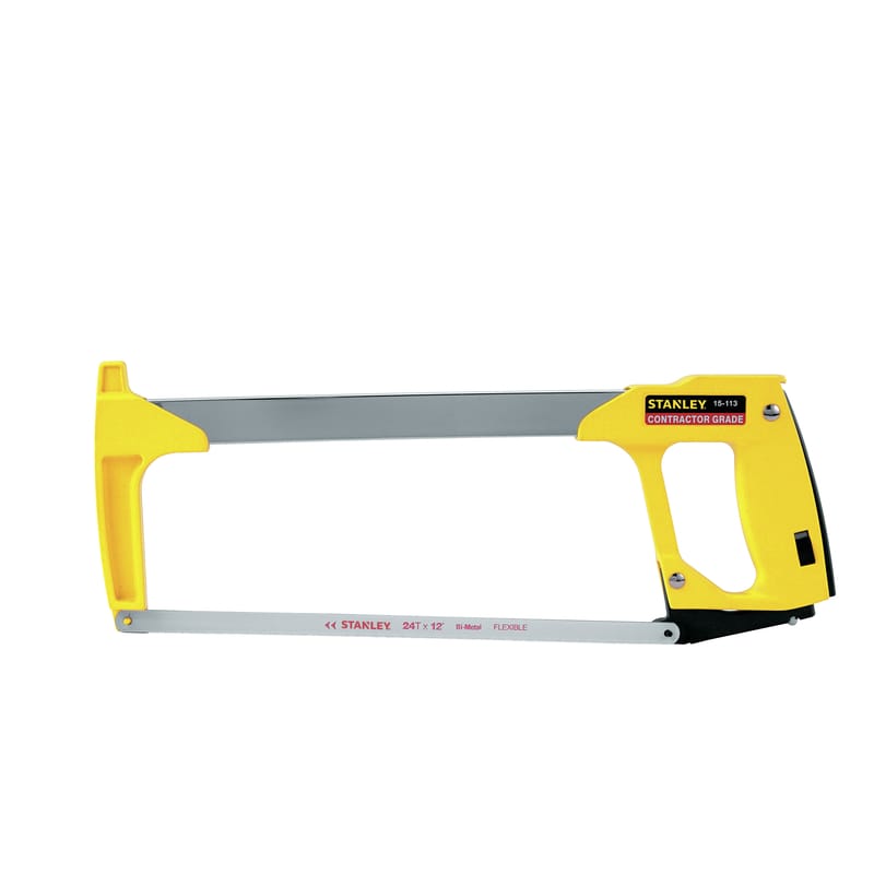 Stanley 15-113 12 in. High Carbon Steel Hacksaw Black/Yellow 1 pc