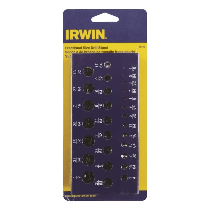 Irwin 60172 Steel Drill Bit Stand Straight Shank 1 pc
