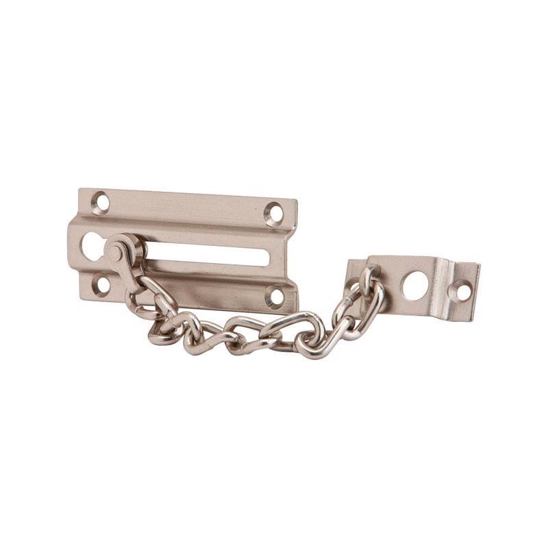 Ives 481F15 1-7/16 in. H X 3-3/8 in. L Satin Nickel Brass Chain Door Guard