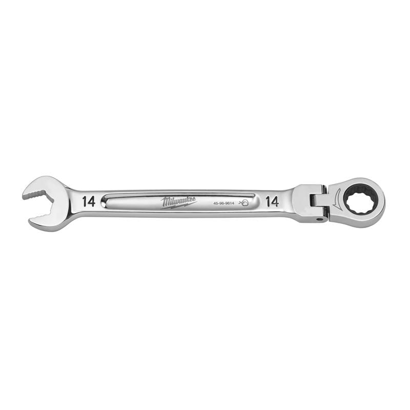 Milwaukee 45-96-9614 14 mm X 14 mm 12 Point Metric Flex Head Combination Wrench 7.8 in. L 1 pc