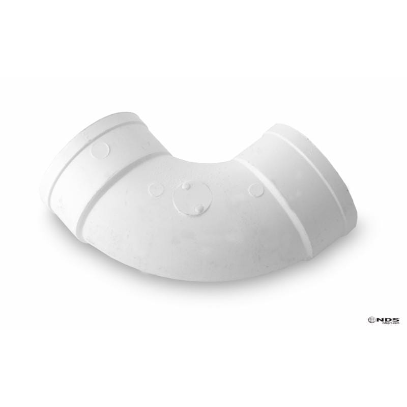 NDS 31P0 Schedule 35 3 in. Hub each X 3 in. D Hub PVC Elbow 1 pk