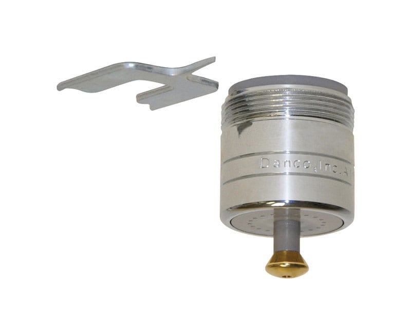 Danco 9D00010490 Dual Thread 15/16 in.- 27M x 55/64 in.-27F Chrome Aerator Adapter