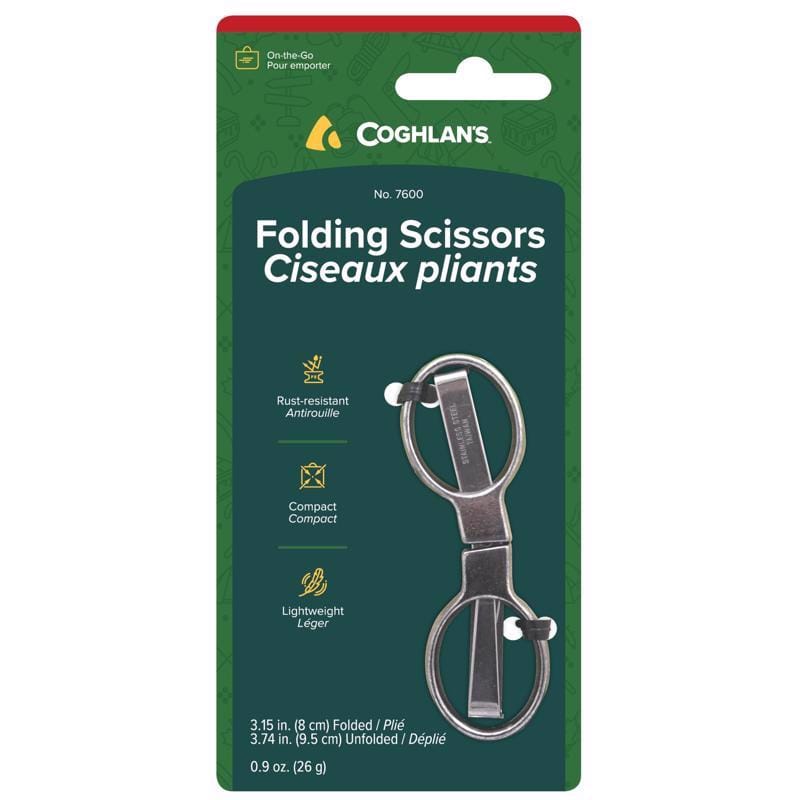 Coghlan'S 7600 Silver Folding Scissors 5-3/16 in. H X 2-7/16 in. W X 0.375 in. L 1 pk
