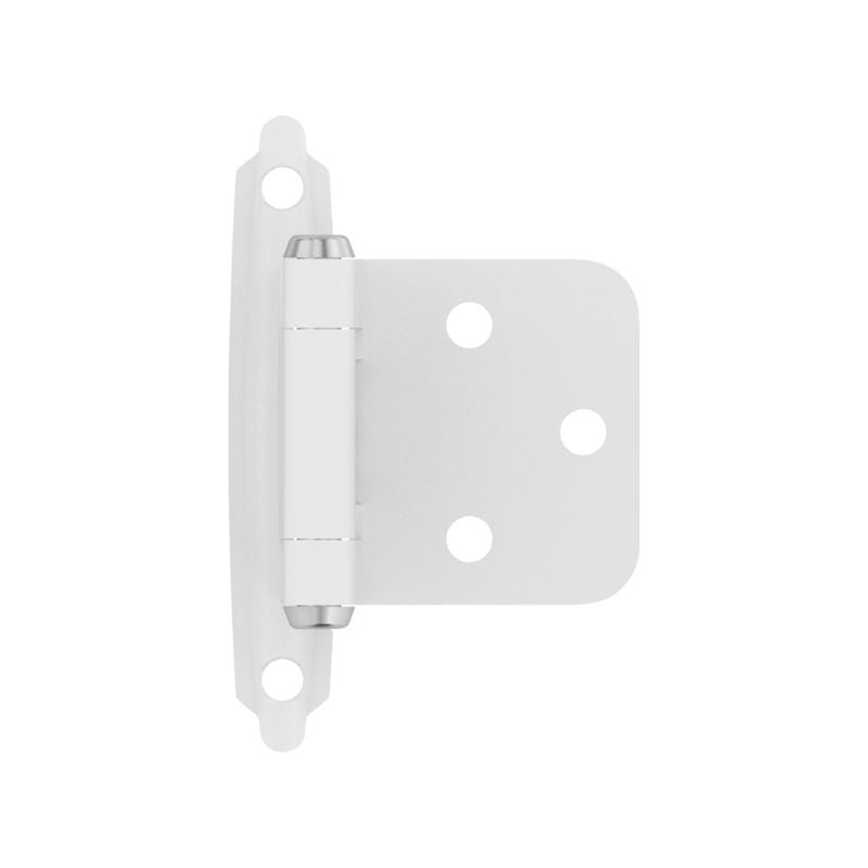 Amerock BPR3429W 1-3/4 in. W X 2-3/4 in. L White Steel Self-Closing Hinge 2 pk