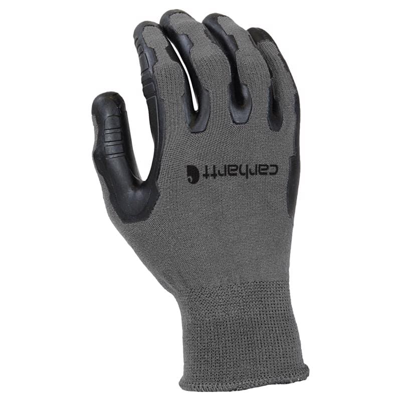 Carhartt GC0703MGREY-L Men's Indoor/Outdoor Grip Gloves Gray L 1 pair