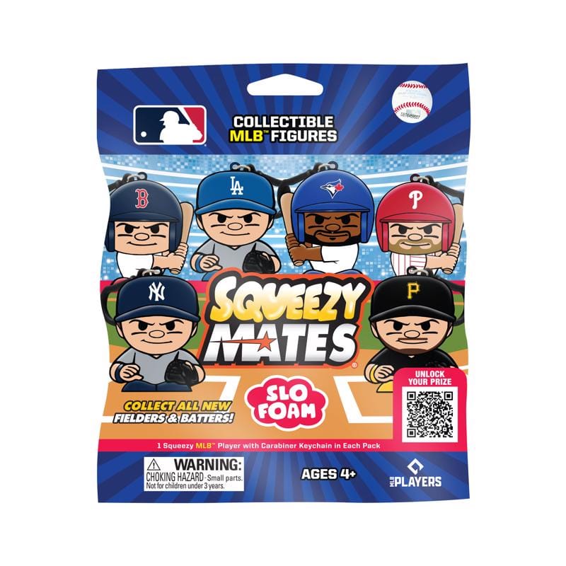 Party Animal SMBML Squeezymates Baseball Collectible Figure Multi 1 pc