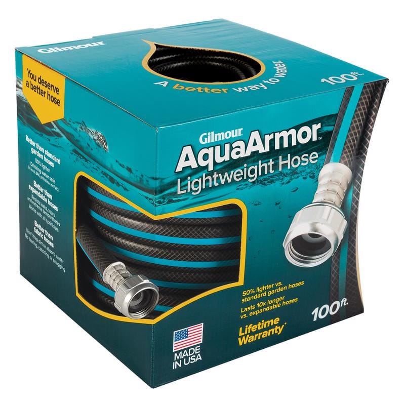 Gilmour 869001-1001 AquaArmor 1/2 in. D X 100 ft. L Expandable Lightweight Garden Hose
